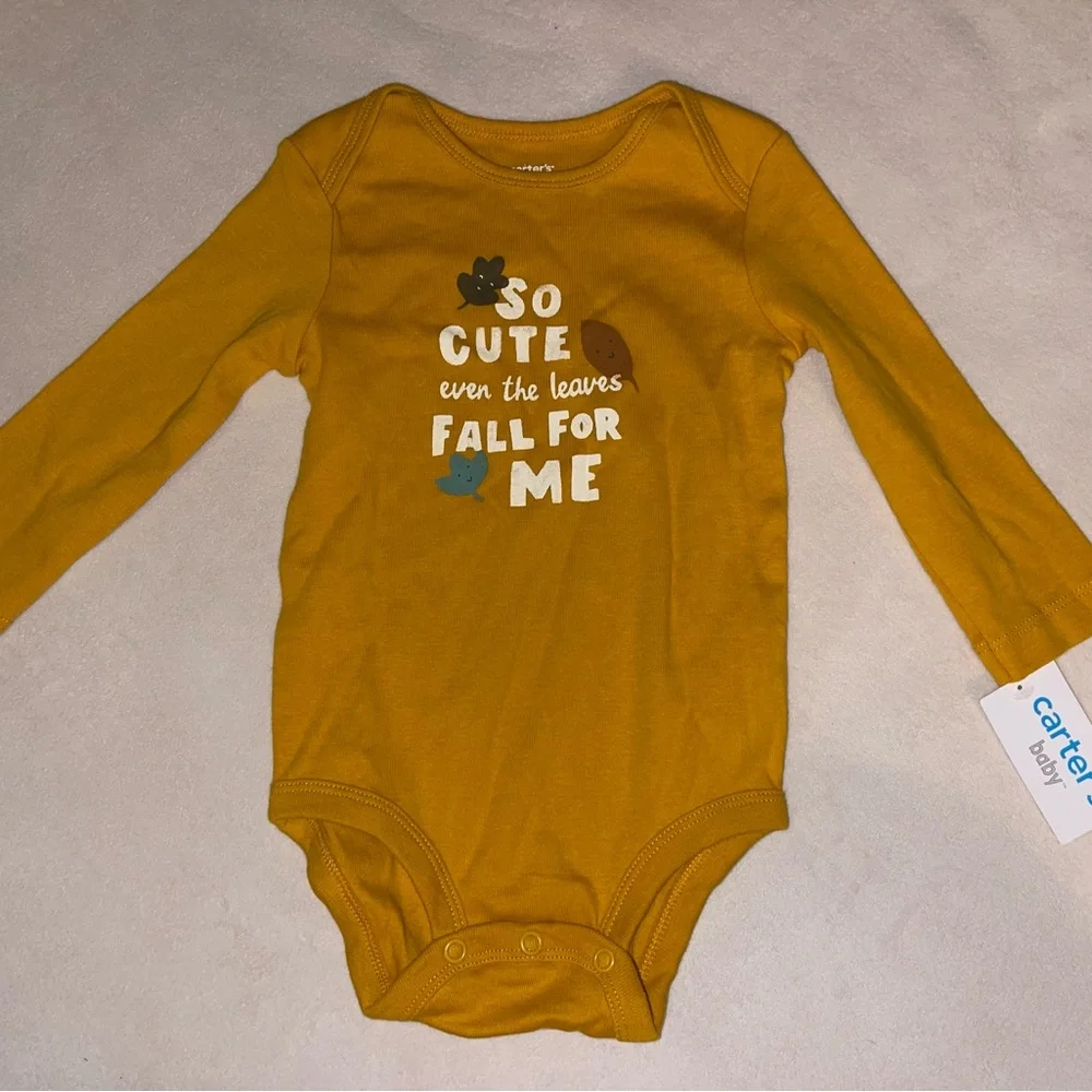 Carter's Mustard Long Sleeve‎ Bodysuit
